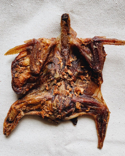 沾到毛了 義式番茄鵪鶉