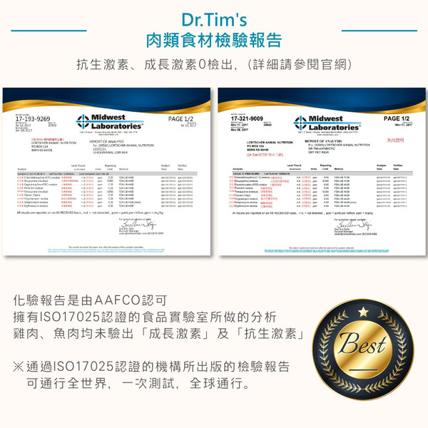Dr.Tim's天然糧 體重管理控制無穀配方