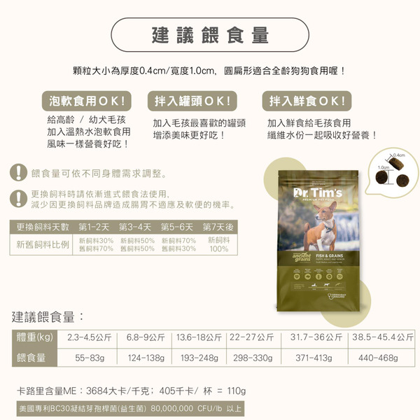 Dr.Tim's天然糧 頂級海洋超級穀物配方