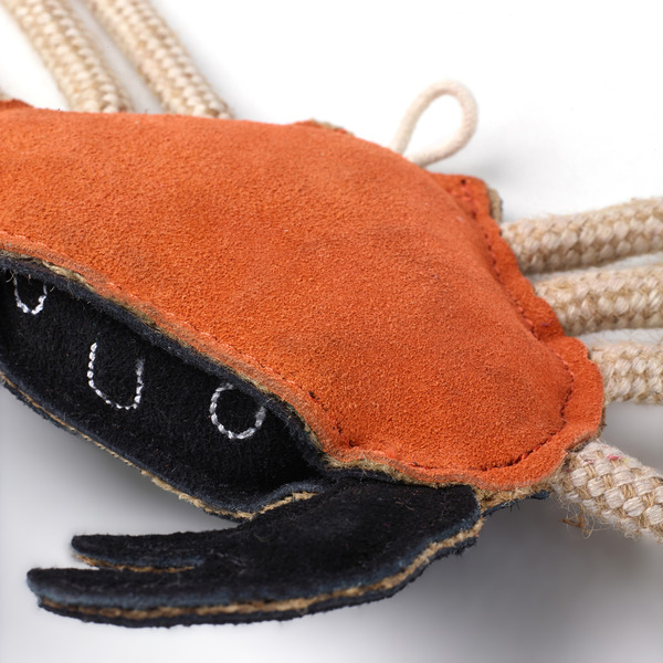 GREEN&WILDS 天然黃麻製犬用啃咬玩具 快樂螃蟹