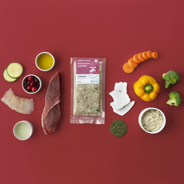 CoCoNU+機能鮮食主餐 貓狗泌尿保健 牛肉鯛魚蔓越莓150g