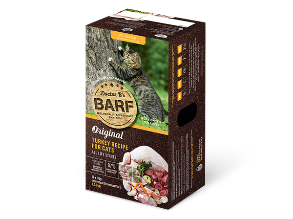 Dr.B's B.A.R.F. 生食肉餅 火雞肉 (貓用)