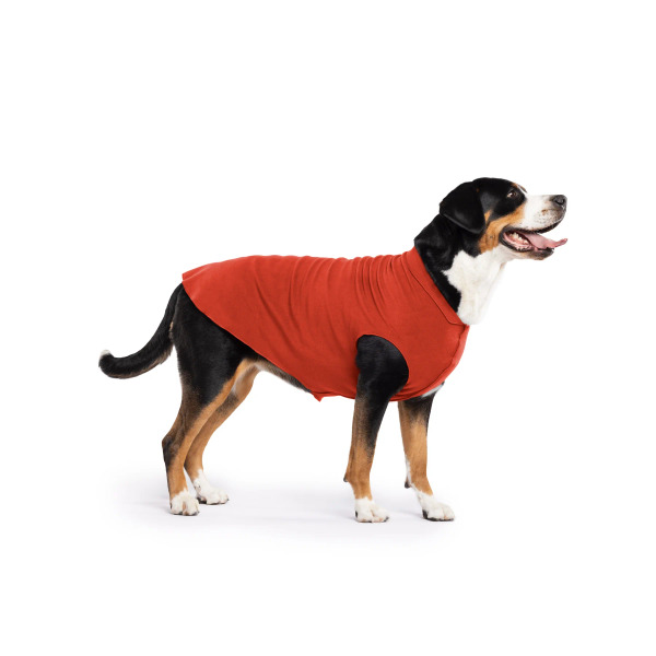 Gold Paw 單層彈性刷毛背心 紅甜椒