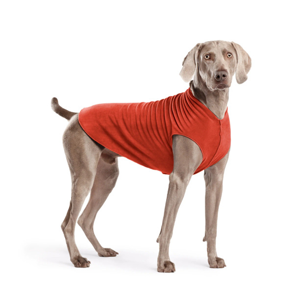 Gold Paw 單層彈性刷毛背心 紅甜椒