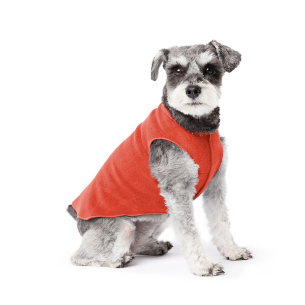 Gold Paw 單層彈性刷毛背心 紅甜椒