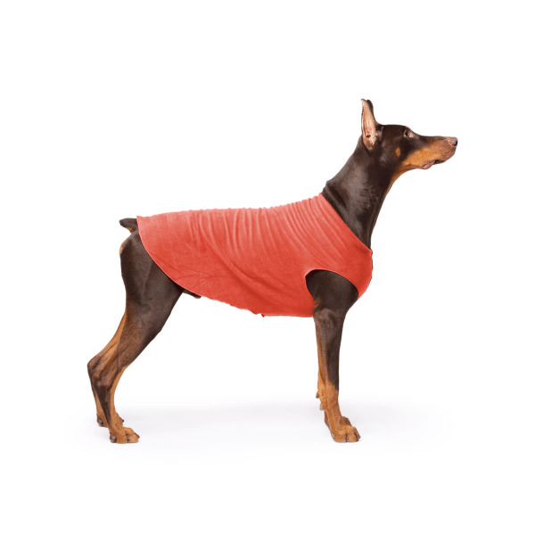 Gold Paw 單層彈性刷毛背心 紅甜椒