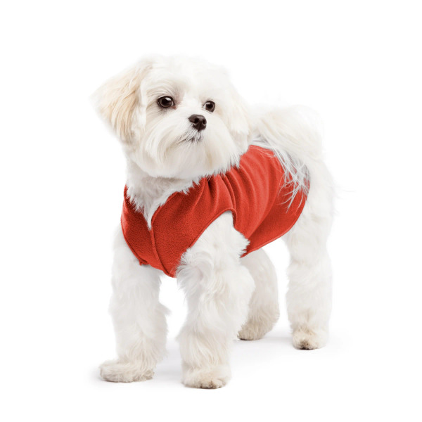 Gold Paw 單層彈性刷毛背心 紅甜椒