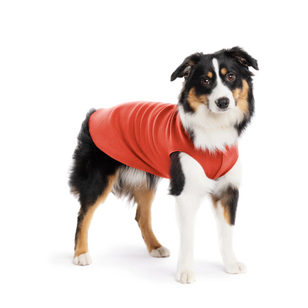 Gold Paw 單層彈性刷毛背心 紅甜椒