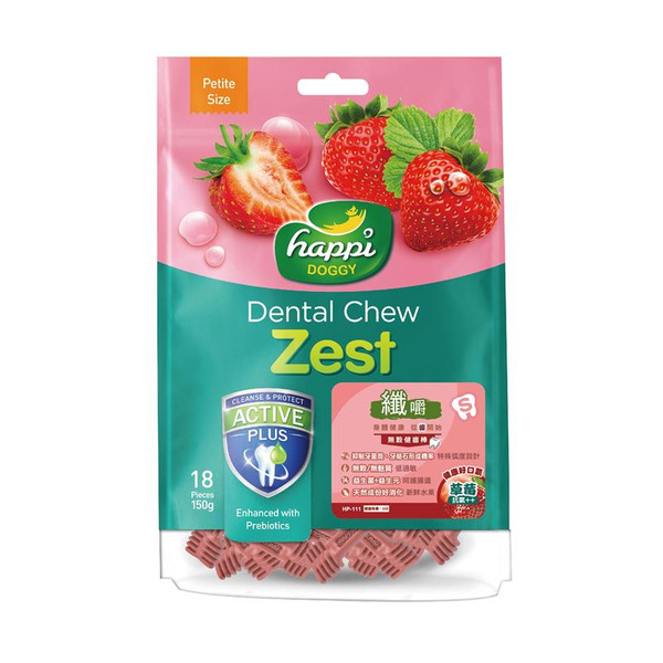 Happi Doggy 咀嚼健齒棒 草莓 S號