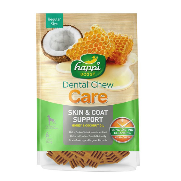Happi Doggy 咀嚼健齒棒 蜂蜜+椰子 S號/M號