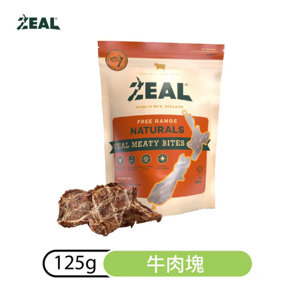 ZEAL 天然風乾零食 牛肉塊 125g