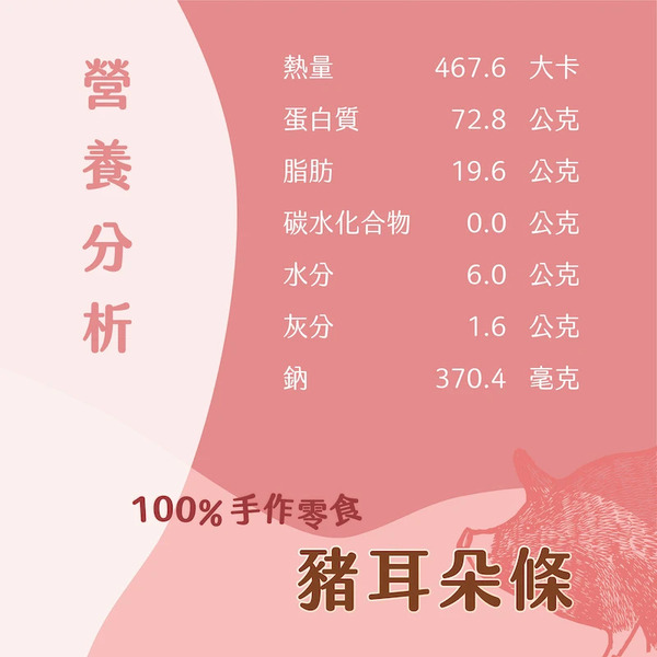 肉嗨吃 豬耳朵條 50g