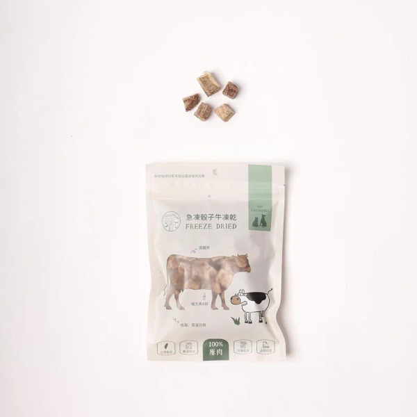 派庫廚房 急凍骰子牛凍乾 50g