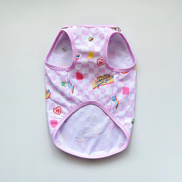 時毛小孩 涼感抗UV背心 Y2K閃電愛心