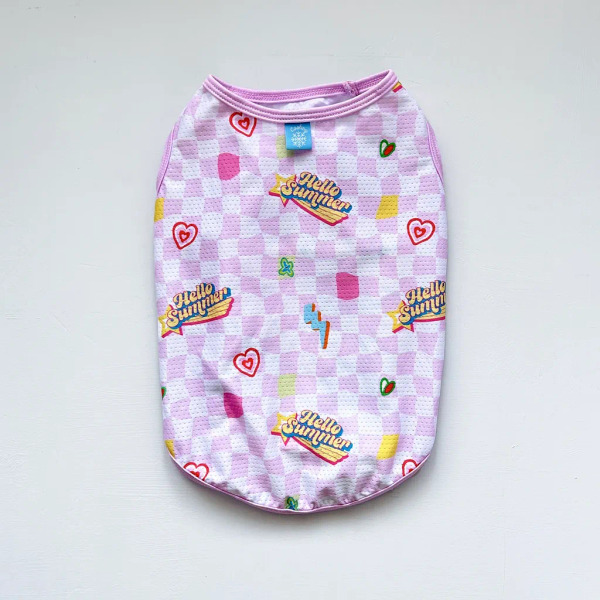 時毛小孩 涼感抗UV背心 Y2K閃電愛心