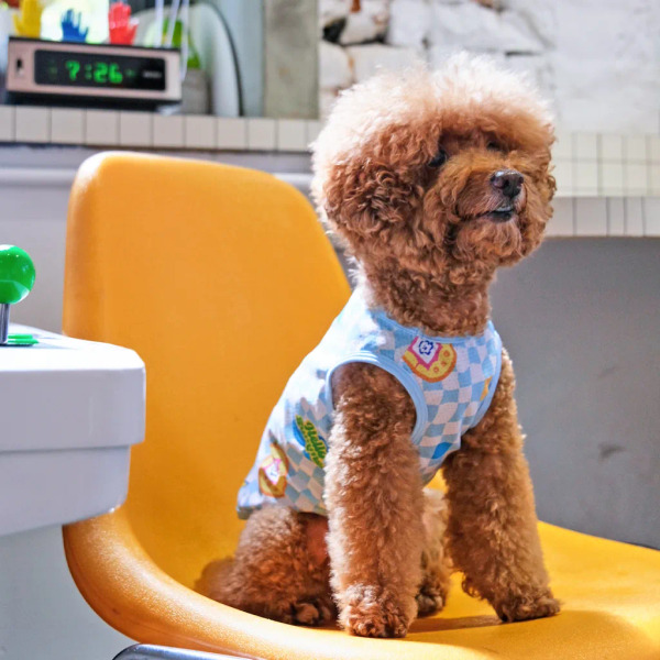 時毛小孩 涼感抗UV背心 Y2K電子小狗