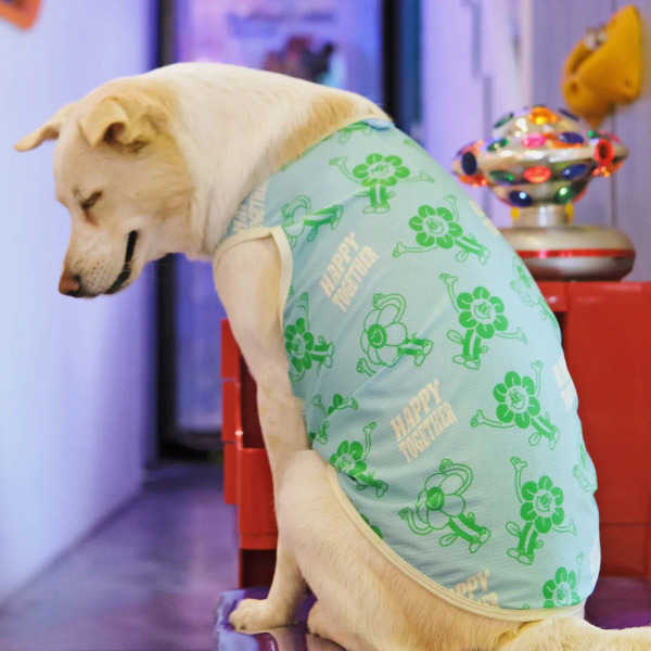 時毛小孩 涼感抗UV背心 歡樂在一起 (天藍)