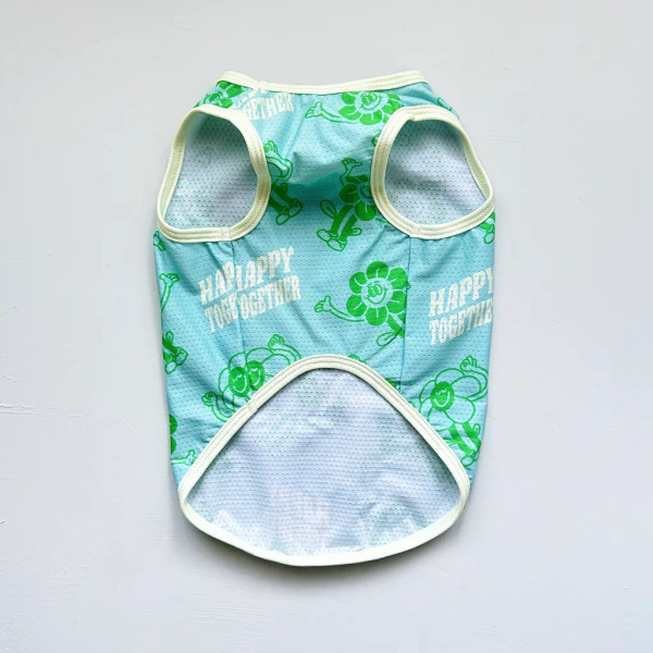 時毛小孩 涼感抗UV背心 歡樂在一起 (天藍)