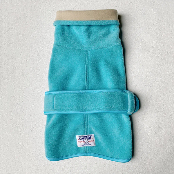 時毛小孩 高領保暖衣 海水藍