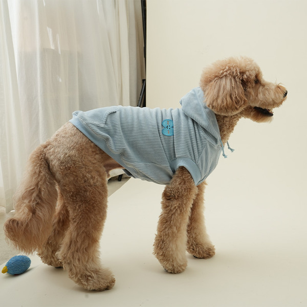 Puppy Gallery 燈芯絨連帽T