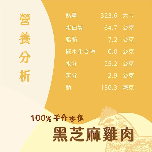 肉嗨吃 黑芝麻雞肉 50g