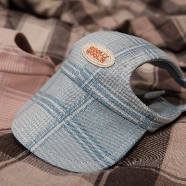 Woolly Woolly狗狗棒球帽 春季格紋