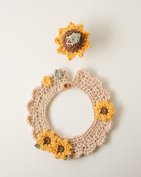 Qbabyxi pet 向日葵領巾