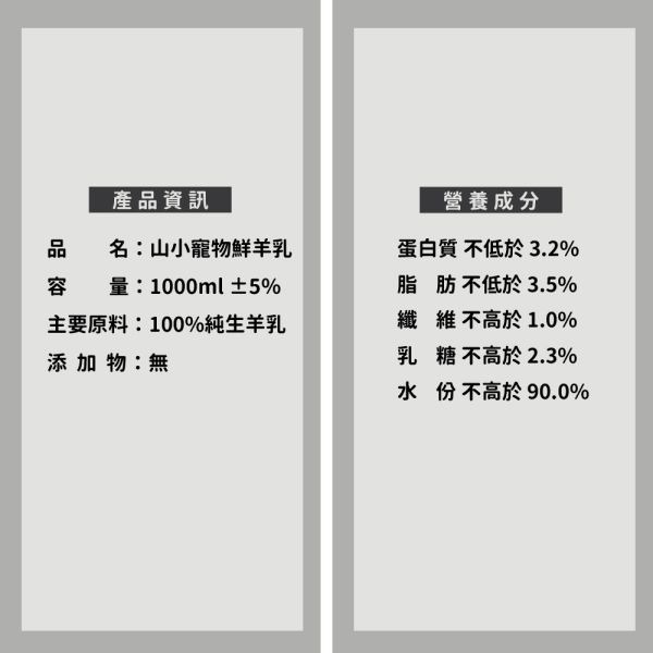 亞力山小 寵物鮮羊乳