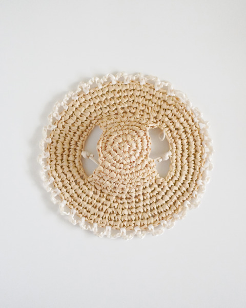 Qbabyxi pet 花邊草帽