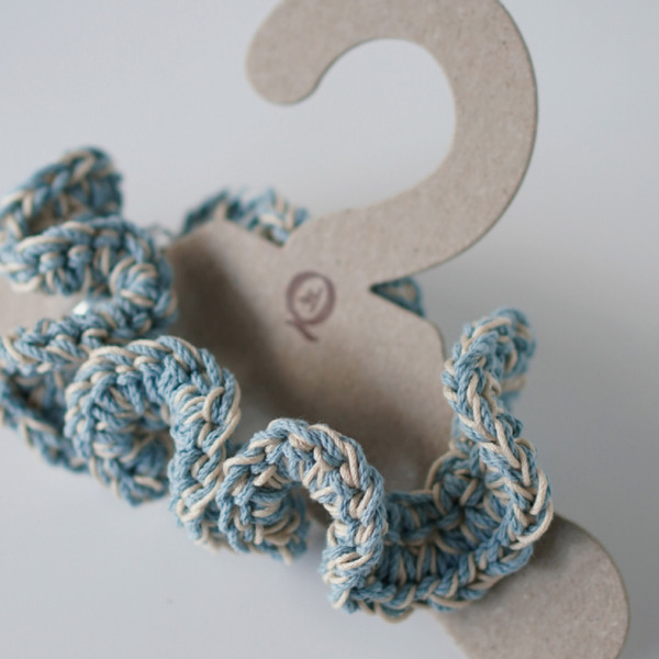 Qbabyxi pet 打摺雙色領巾