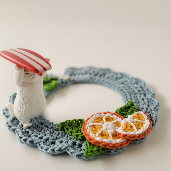 Qbabyxi pet 柑橘領巾