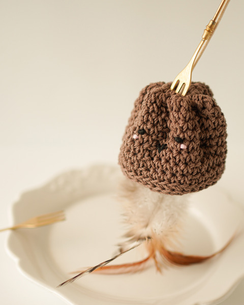 Qbabyxi pet 編織羽毛逗貓棒