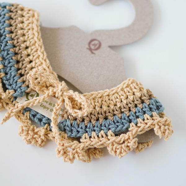 Qbabyxi pet 花邊領巾