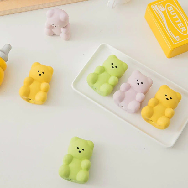 BITE ME QQ小熊(3入組) 乳膠玩具