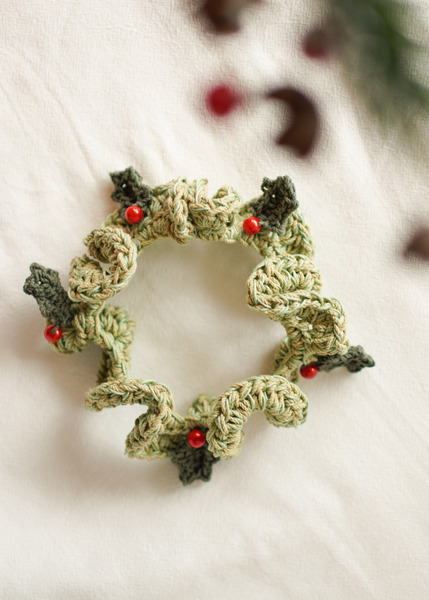 Qbabyxi pet 聖誕花圈