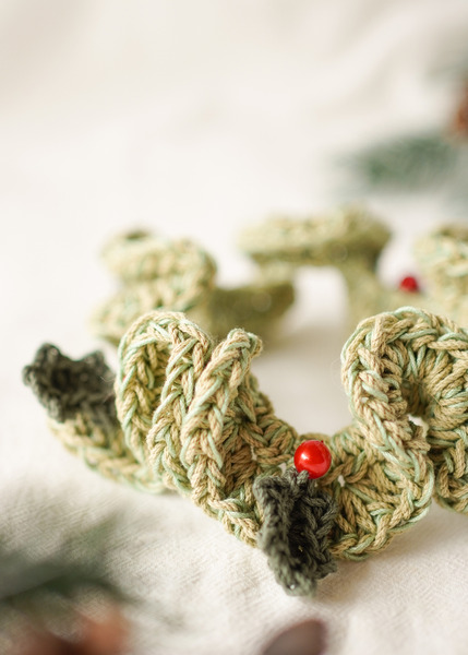 Qbabyxi pet 聖誕花圈