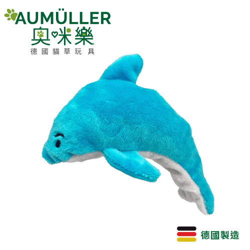 Aumüller 奧咪樂 德國貓草玩具 藍色小海豚