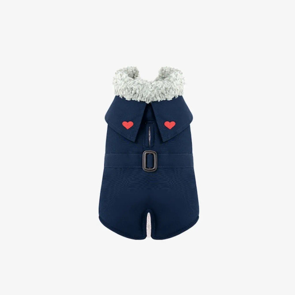 Puppy Gallery 愛心小高領風衣外套