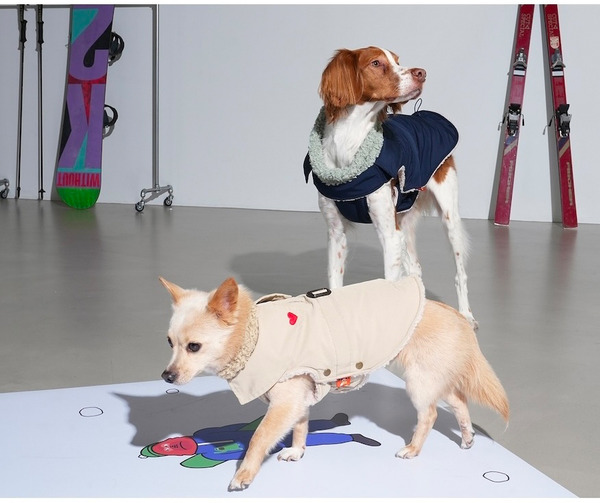 Puppy Gallery 愛心小高領風衣外套