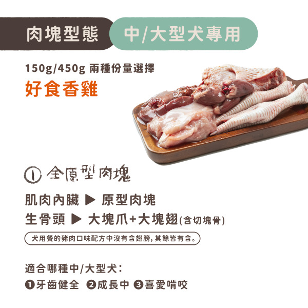 TrueRaw初肉 犬用原型生食主餐｜肉來我就初 好食香雞