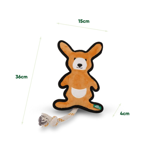 英國 Beco 環保寵物玩具 溫柔袋鼠