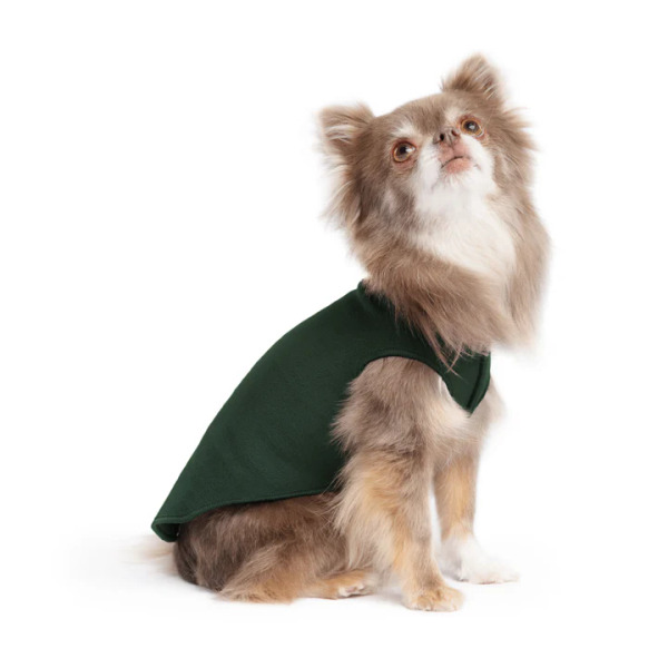 Gold Paw 單層彈性刷毛背心 杉林綠