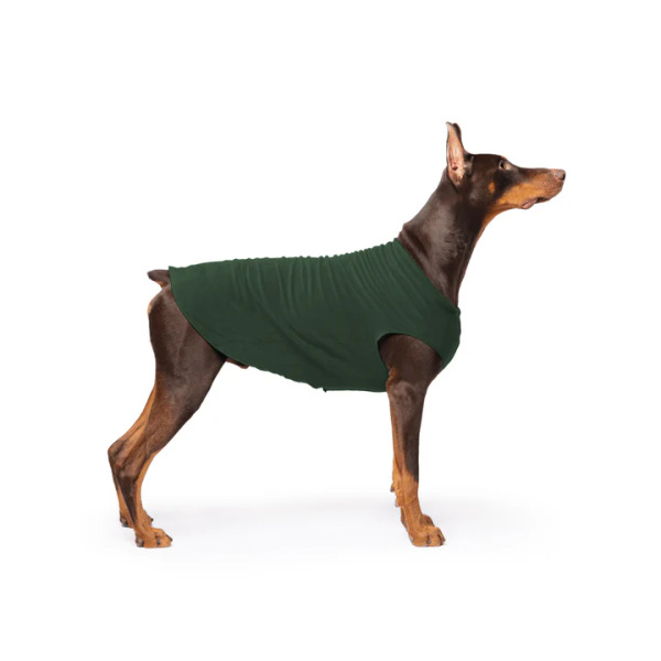 Gold Paw 單層彈性刷毛背心 杉林綠