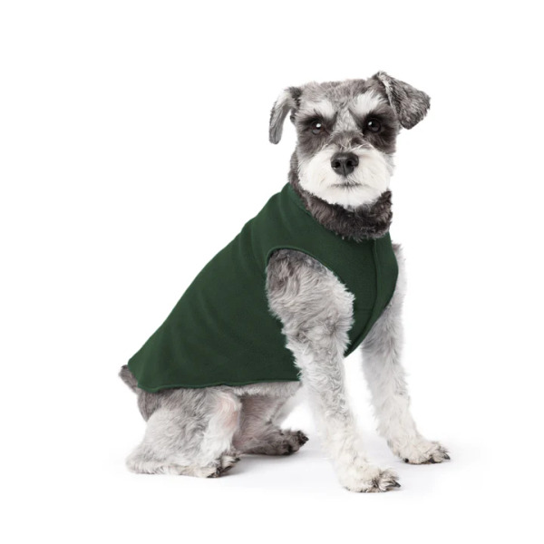 Gold Paw 單層彈性刷毛背心 杉林綠