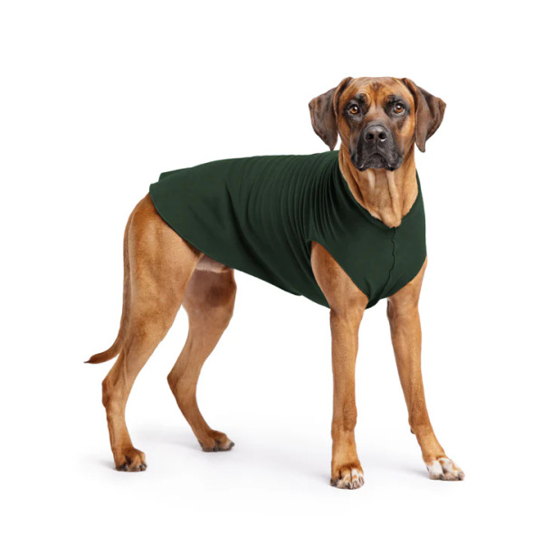 Gold Paw 單層彈性刷毛背心 杉林綠